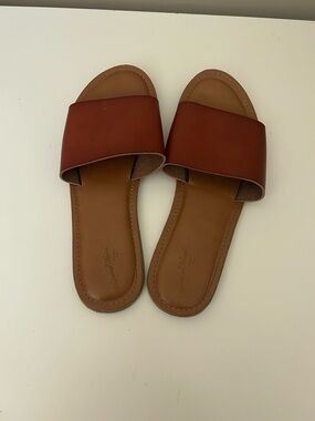 Target Women's Slide Sandals in Chestnut Brown